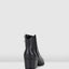 Womens Hush Puppies Calypso Shoes Black Dress Formal Comfort Boots