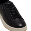 Womens Hush Puppies Spin Black / White Ladies Sneakers Casual Lace Up Shoes