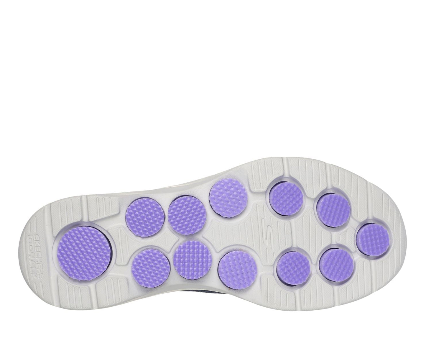 Womens Skechers Go Walk 7- Razi Navy/ Lavender Walking Shoes