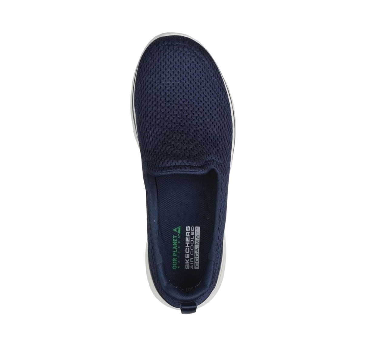 Womens Skechers Go Walk 7- Razi Navy/ White Walking Shoes