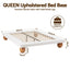 RoomSense Queen 26cm Firm Mattress Bundle with Beige Boucle Bed Frame