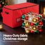 Jingle Jollys Christmas Baubles Storage Box 128 Slots Decor Ornaments Container