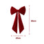 Jingle Jollys Red Velvet Christmas Bows Tree Decorations Xmas Ornaments