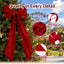 Jingle Jollys Red Velvet Christmas Bows Tree Decorations Xmas Ornaments