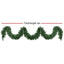 Jingle Jollys 5M Christmas Garland LED Lights Party Xmas Decorations 380 TIPS