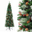 Jingle Jollys 2.1m Artificial Slim Christmas Tree Pine Cone Berry Decor Corner