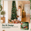 Jingle Jollys 2.1m Artificial Slim Christmas Tree Pine Cone Berry Decor Corner