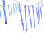 288 LED 7M Christmas Lights Icicle Light Falling Metor Jingle Jollys