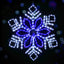 0.82M Christmas Lights 304 LED Snow Motif Light Decorations Jingle Jollys