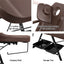 Zenses Beauty Bed with Stool, Brown, Adjustable Facial Massage Table, Tattoo Chair, Salon Services