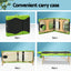 Zenses Massage Table 70cm Portable 3 Fold Wooden Beauty Bed Green