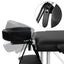 Zenses Massage Table 75cm Portable 3 Fold Aluminium Beauty Bed Black