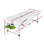 Zenses Massage Table 75cm Portable 3 Fold Aluminium Beauty Bed Green