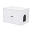 i.Pet 80x53cm Cat Litter Box Enclosure Hidden Litter Tray Cabinet Furniture White
