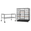 i.Pet Bird Cage Large Cages 160cm Parrot Aviary Stand-Alone Budgie Wheels Castor