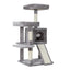 i.Pet Cat Tree 103cm Tower Scratching Post Scratcher Wood Condo House Trees Grey