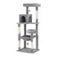 i.Pet Cat Tree 143cm Tower Scratching Post Trees Scratcher Condo House Grey