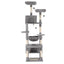 i.Pet Cat Tree 184cm Tower Scratching Post Trees Scratcher Condo House Light Grey