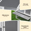 i.Pet Chicken Coop Large Outdoor Rabbit Hutch Chook House Hatch Box With Run Grey White