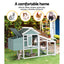 i.Pet Chicken Coop Rabbit Hutch 150cm x 60cm x 93cm Large Chicken Coop House Run Cage Wooden