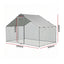 i.Pet Chicken Coop Rabbit Hutch Outdoor Run Walk in Hen Cage Ferret House 3x2x2m