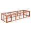 i.Pet Chicken Coop Wooden Pet Run Rabbit Hutch Large Outdoor Cage with Play Area Brown