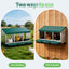 i.Pet Chicken Nesting Box Roll Away 3 Holes Metal Wall Mounted Nest Box Green