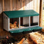 i.Pet Chicken Nesting Box Roll Away 3 Holes Metal Wall Mounted Nest Box Green