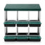 i.Pet Chicken Nesting Box Roll Away Metal Nesting Box Wall Mounted 6 Holes Green