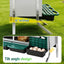 i.Pet Chicken Nesting Box Roll Away Metal Nesting Box Wall Mounted 6 Holes Green