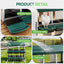 i.Pet Chicken Nesting Box Roll Away Metal Nesting Box Wall Mounted 6 Holes Green