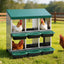 i.Pet Chicken Nesting Box Roll Away Metal Nesting Box Wall Mounted 6 Holes Green