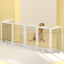 i.Pet Dog Playpen Enclosure 6 Panel Pet Fence Wooden Play Pen