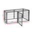 i.Pet Large Dog Crate Cage Playpen 129cm Puppy Pen Pet Enclosure Black