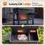 i.Pet Outdoor Cat House Pet Kennel Enclosure Cat Shelter Condo Rabbit Hutch Black
