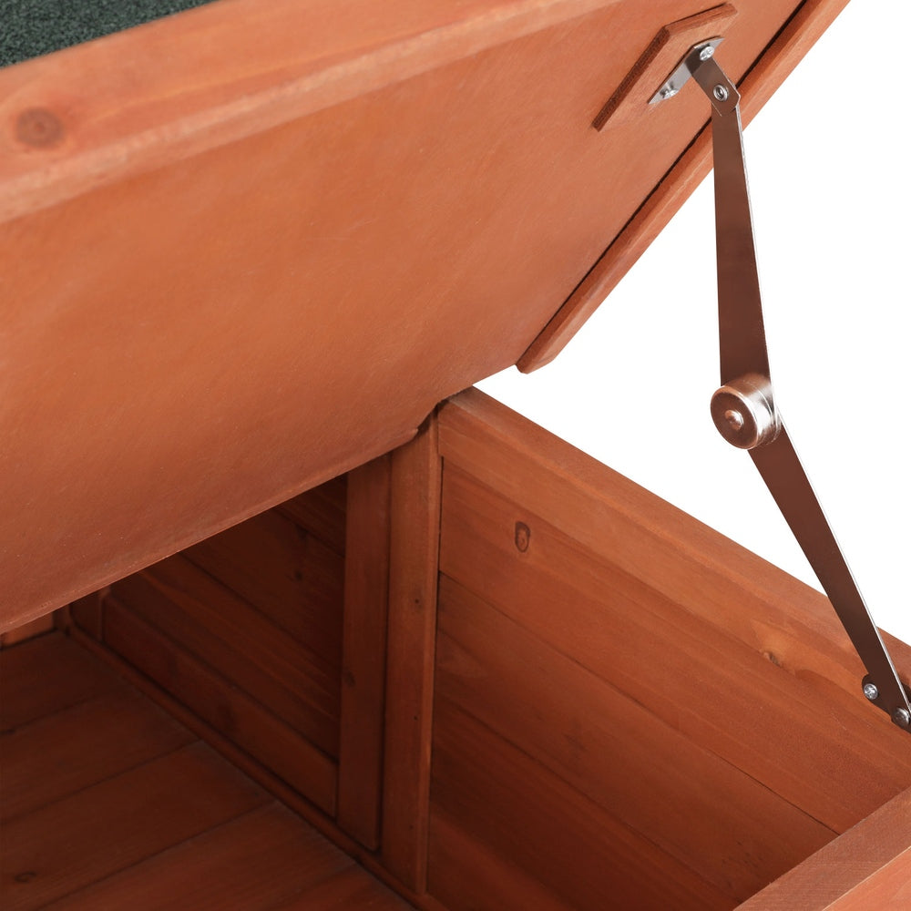 i.Pet Outdoor Cat House Rabbit Hutch Wooden Shelter Indoor Cat House Outdoor Condo Small Enclosure